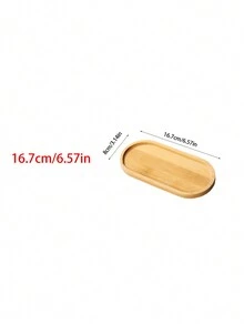 1 Khay phòng tắm bằng tre tự nhiên, Kệ phòng tắm nhiều kích cỡ, Khay đựng xà phòng bằng tre, Đồ trang trí nhà bếp theo phong cách trang trại, Thích hợp để đựng đồ trang sức, nước hoa, nến, Đồ trang trí phòng tắm - Màu be - Xem 10