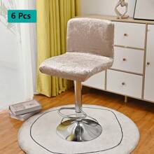 1 szt./4 szt./6 szt. Miękki wielokolorowy diamentowy aksamitny pokrowiec na krzesło barowe, diamentowe aksamitne pokrowce na krzesła barowe, kwadratowe pokrowce na krzesła barowe, pokrowce na krzesła o wysokości lady, zmywalne pokrowce na krzesła barowe, obrotowe pokrowce na krzesła barowe, do jadalni