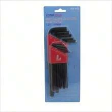 SET OF ALLEN KEYS WITH 13 PIECES LONG 1.27-10 8764 LOTUS - màu đen - Xem 2