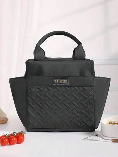 10升大容量纯色保温午餐包，多功能柔软防漏成人午餐手提冷藏包，带拉链，便携式防水保温午餐盒包，完美的便当包，适合办公室、学校、假期和野餐，学校用品、学习配件、教室收纳包，女士午餐盒包，女士书包，学习用品