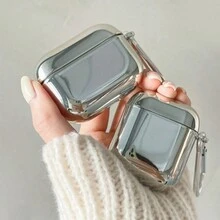 电镀银/熊/蝴蝶结设计保护壳适用于 Apple 蓝牙耳机，防摔防震保护套适用于 蓝牙耳机充电盒 - 彩色 - 查看 2