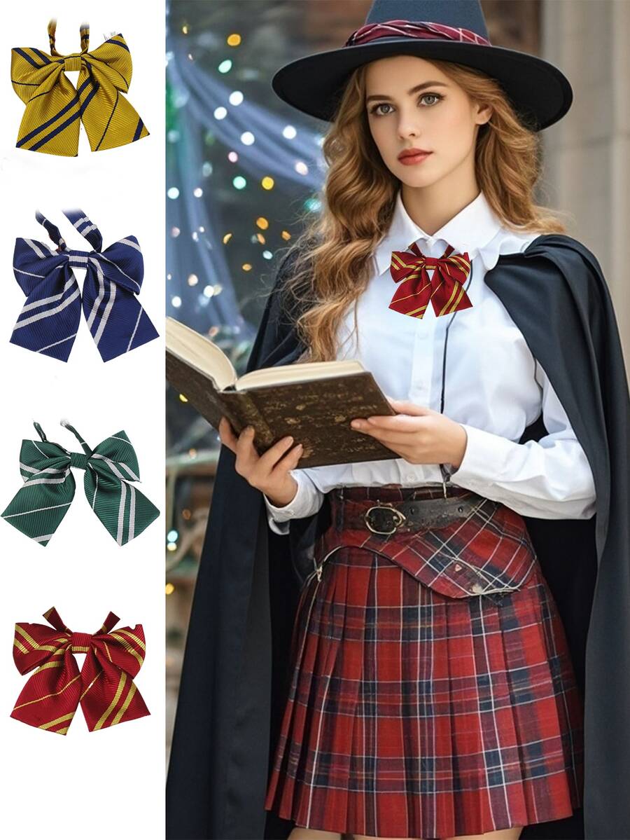 A Handmade Ladies' Collar Flower And Men's Bow Tie In School - Style, Which Are Suitable For Daily Campus Wear,  Costume Matching, Cosplay Etc. Christmas - Women's Collar - View 1