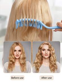 Cepillo definidor de rizos 1/2/3 piezas, cepillo para cabello rizado, cepillo con púas para definir y dar forma a los rizos, con peine y garras de limpieza, cepillo desenredante hueco para dar forma y definir los rizos de mujeres y hombres con menos tirones y separación de rizos, empaquetado como regalo para el Día de la Madre, amigos/familiares, novia, accesorios para el cabello, herramientas para el cabello, productos y accesorios para el cabello para peluquería, salón de belleza, viajes esenciales, vuelta al colegio, accesorios para el cabello para mujeres