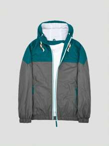 MADHERO Men Windbreaker Jacket Lightweight 90s Retro Style Breakers - Green - View 1