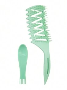 Cepillo definidor de rizos 1/2/3 piezas, cepillo para cabello rizado, cepillo con púas para definir y dar forma a los rizos, con peine y garras de limpieza, cepillo desenredante hueco para dar forma y definir los rizos de mujeres y hombres con menos tirones y separación de rizos, empaquetado como regalo para el Día de la Madre, amigos/familiares, novia, accesorios para el cabello, herramientas para el cabello, productos y accesorios para el cabello para peluquería, salón de belleza, viajes esenciales, vuelta al colegio, accesorios para el cabello para mujeres