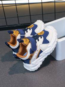 Giày thể thao trẻ em thời trang chống sốc 2024 cho mùa xuân thu - Màu xanh lam - Xem 3