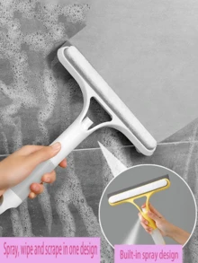1pc Multifunctional Glass Wiper Household Cleaning Glass Wiper 3-In-1 Wiper Board Mirror Window Cleaner,Kitchen,Bathroom,Home,Household Suppliers - Multicolor - View 2