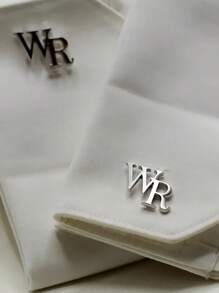 Par de gemelos personalizados con dos letras, gemelos de acero inoxidable personalizados, camisa de traje para hombres, regalo para el Día del Padre, duraderos, grabados, coloridos, lindos, adorables, divertidos, Kawaii, Y2K, elegantes, unisex, casuales, personalizados, únicos, obsequios ideales para él, obsequios ideales para ella, novia, novio, familia, amigos, niños, para aniversarios, para el Día de San Valentín, para el Día de la Madre, para cumpleaños, para el Día del Niño, para el Día del Padre, para graduaciones, para bodas, para inauguración de vivienda - Multicolor - Ver 3