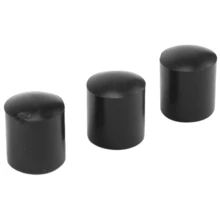 Rubber Caps 40-Piece Black Rubber Tube Ends 10mm Round - Multicolor - View 10