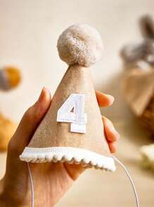 1pc Custom Boys Girls Birthday Number Hat, Personalized Kids Mini Number Hats, Custom Headband Birthday Party Decoration, Custom Adult Anniversary Hats, Personalized Cake Smash Party Hat, Custom Party Supplies, Celebration Decoration, Birthdays, Idea Gift For Valentine's Day, Or Anniversaries, Wedding Gift, Couples Gift, Holiday Gifts Back To School Winter Gift Ideas Boy Girl Valentine's Day