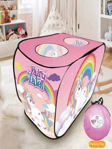 1 个弹出式游戏帐篷，带 3 个开口和手提袋，最适合儿童兴趣学习、角色扮演游戏、角色扮演道具、室内和户外玩具、适合野餐和玩耍、无需组装、携带方便、款式新颖、生日、圣诞节的理想礼物、帐篷、儿童帐篷、儿童帐篷