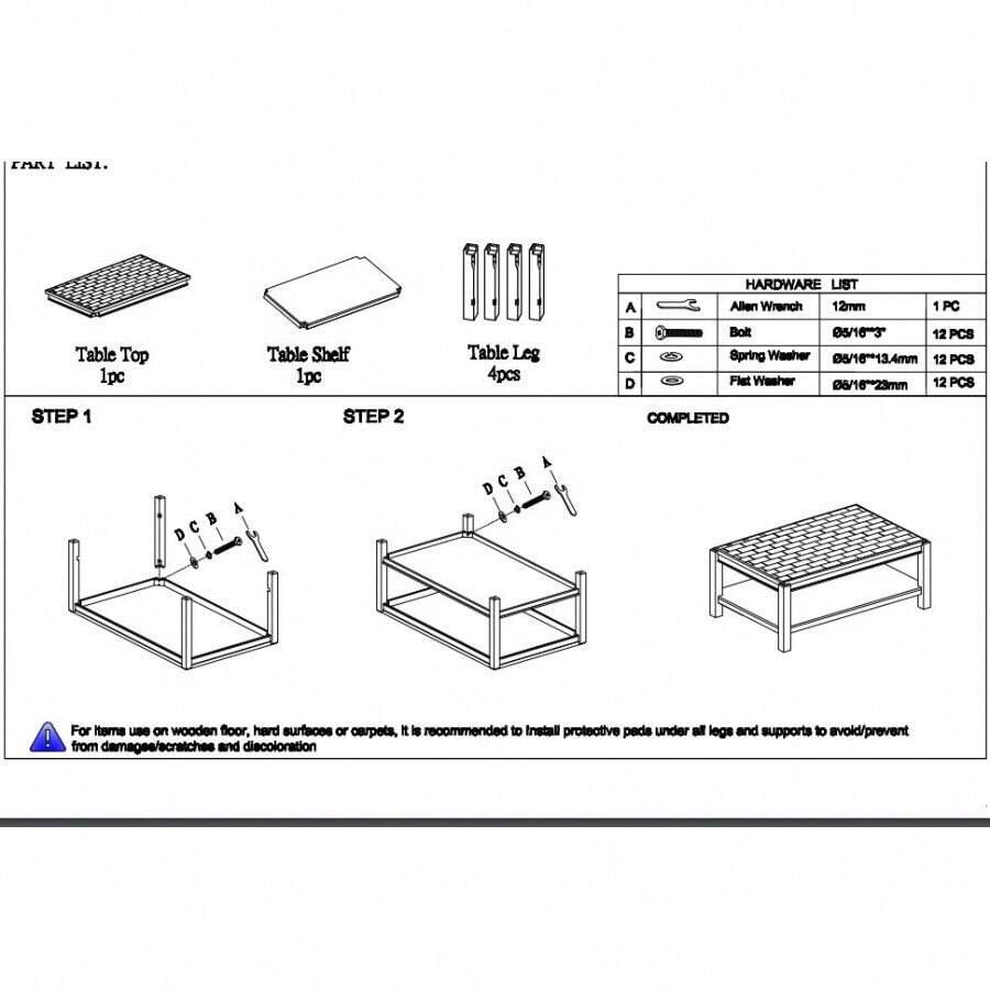 Genuine Marble Top Cocktail Table Dark Cherry Finish Wood Frame