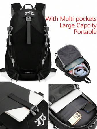 1 Pc Minimalist Outdoor Sports Backpack, Large Capacity Gym Bag With Handbag.Multifunction Personalized Casual Laptop Backpack, Portable Fitness Training Bag With Multi Pockets.Large Capacity Commuter Bag. Bag For School School Accessories School Stuff