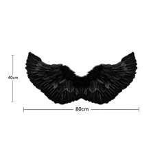 Adult Angel Wings Deluxe Feather Wings With Elastic Straps Halloween Costume Accessory For Men Women