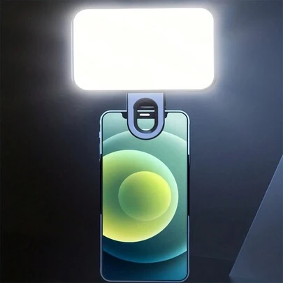 buguangdeng 150mAh Mini Clip-On Selfie Light, Dual Use For Phone & Computer