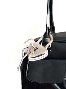 1set Heart Shape Padlock And Key Set Padlock With Key,Heart Lock Zinc Alloy Suitcase Luggage Bag Anti-Theft Lock,Mini Luggage Hardware Lock, For Suitcase Jewelry Box,Wedding Locks And Keys Working Keys And Locks Decorations,Gym Lockers(Five Olors To Choose From)