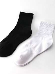 Kit 6 Pairs Of Youth Long Socks 40-46 - 黑色 - 查看 3