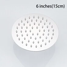 1pc Stainless Steel High Pressure Showerhead, Reinforced Anti-Explosion Shower Head For Bathroom - Multicolor - View 5