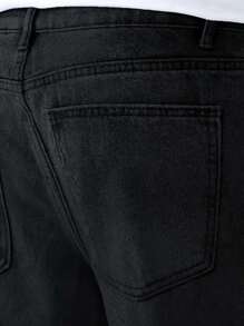 Men's Straight Baggy Jeans Premium Streetwear Oversized Rapper Denim Skater Style Loose Fit