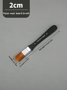 Pennelli in nylon con setole larghe e manico in legno per pittura ad acrilico, olio e acquerello, articoli di cancelleria per l'arte, per il ritorno a scuola