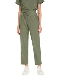 Hospital Working Scrubs Set Operating Room Scrubs Uniform Top+Pants Workwear Dental Surgery Nurse Suits  Beauty SPA Uniforms - Olive Green - View 10