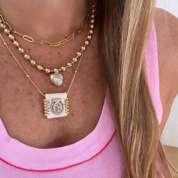 1pc Handmade Gold Plated Jesus Adjustable San Benito Necklace Religion Charm Gold Beads Women Men Chain Jewelry