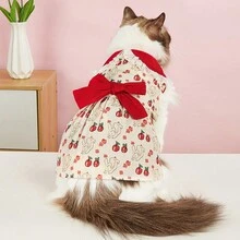 1pc Pet Dress, Summer Breathable Dog Cat Dress With Cute Rabbit, Cherry, Heart & Big Bow Design, Suitable For Small/Medium Dogs - Multicolor - View 12