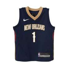 Nike Toddler Boys And Girls N Williamson Navy New Orleans Pelicans Swingman Player Jersey - N Edin
