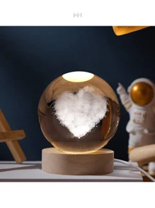 Crystal Ball LED Night Lamp With Different Designs, 3D Lighting, Planets, Solar System, SMALL SIZE, Indoor Light, Decoration - Multicolor - View 6