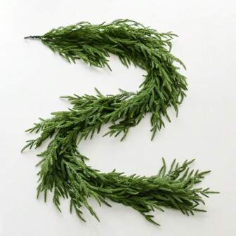 5/6/9 FT Artificial Norfolk Pine Garlands, Real Touch Winter Pine Garland, Green Artificial Greenery Garland For Table, Mantle, Wall, Indoor, Outdoor Decorations Best Gifts Birthday Home Decor Christmas Decorations Room Decor Christmas Christmas Decorations Home Christmas Gifts Christmas Decor