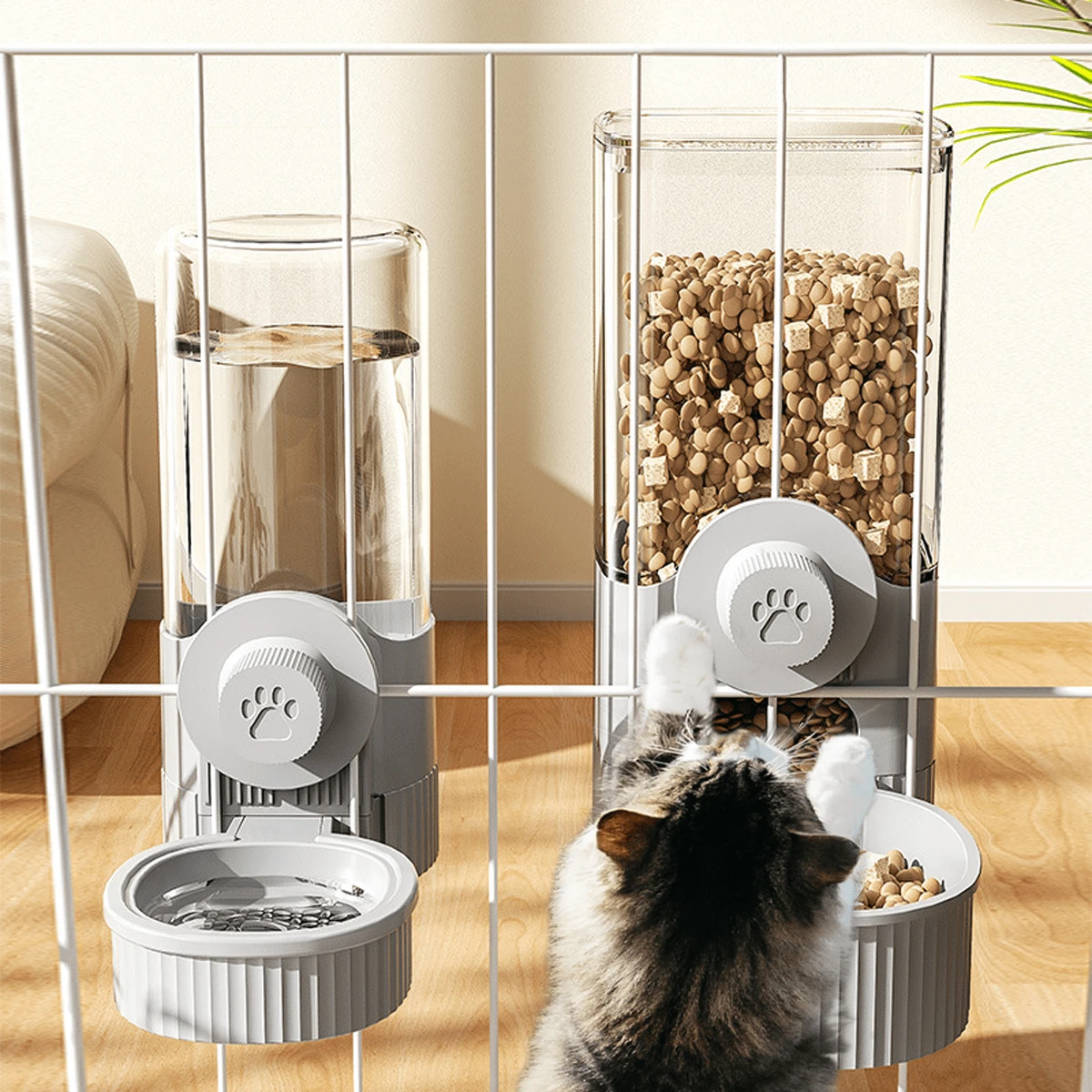 1 máy làm mát nước cho mèo, sản phẩm uống nước cho chó, bát treo cho chó, máy cho mèo ăn - Nhiều màu - Xem 1