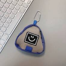 Cute Funny Little Black Person Hanging Bag Phone Case Short Strap Handheld Mini Purse Weird Expression Earphone Case Jeans Waist Bag Card Holder Mini Change Purse Gift For Men And Women Gifts For Mother, Family, Friends, Birthday, Holiday Phone Charm, Phone Chain