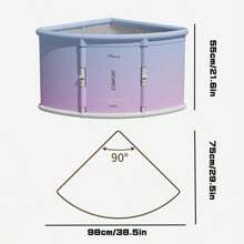 Una bañera plegable adecuada para adultos; bañera de agua fría y caliente; bañera exenta; bañera de agua caliente; bañera de spa; adecuada para cabinas de ducha; mantiene la temperatura. - Multicolor - Ver 3