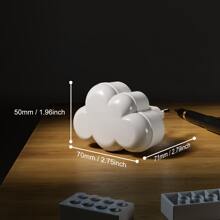 BABYLIYA Veilleuse en forme de nuage en ABS avec capteur photocellulaire et LED qui s'allume dans le noir, pour la chambre, le couloir, le corridor, la salle de bain, éclairage auxiliaire de nuit