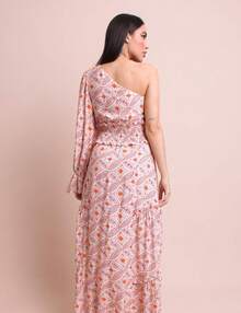 Long One-Shoulder Dress From Proença Pequiá - 橘色 - 查看 3