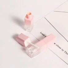 1pc 4ml Square Lip Gloss Tube, Cosmetic Dispensing Bottle, Lip Gloss Cosmetic Packaging Tube Empty Lipstick Container Lip Glaze Bottle,Lip Gloss Containers With Applicator Wand, Reusable Lipstick Refill Tube - Multicolor - View 2