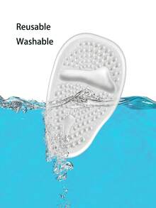 1 Pair Anti-Slip Silicone Gel Forefoot Shoe Insoles (Small Asymmetric Bubbles May Be Generated During Production, But They Will Not Affect The Use Of The Product At All) - Clear - View 4