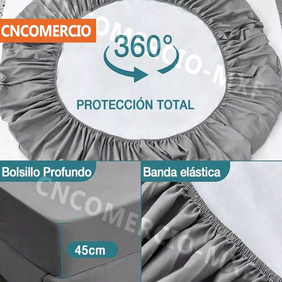 Protector De Colchón Impermeable Transpirable Tamaño Matrimonial