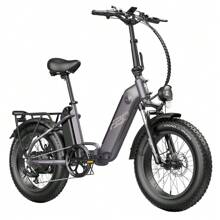 FAFREES FF20 Polar Electric Bike With 48V 500W Motor, Maximum Speed Of 25km/H, Double 10.4Ah Battery, 20*4.0'' Tires, Shimano 7-Speed Transmission. - 灰色 - 查看 1