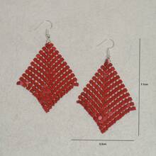 Elegante, luxuriöse Ohrringe im Stil von Kettenanhängern mit Tastatur-Maserung, Eisen-Schmuck für Nachtclubs, Festivals und Karneval