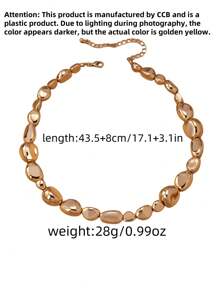 Exaggerated Asymmetrical Pearl Combination Necklace, Delicate Design Choker Necklace - Silver - View 4