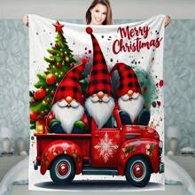 1 chiếc chăn phủ hình chú lùn Giáng sinh 1 chiếc - Vải nỉ siêu mềm thoải mái, in hình ông già Noel theo mùa, đa năng, chống bẩn, bộ đồ giường ấm cúng cho mọi mùa, ghế sofa, du lịch, cắm trại, phòng khách, văn phòng - Họa tiết hình học đương đại, thủ công đan, in kỹ thuật số, 100% polyester, món quà Giáng sinh hoàn hảo - Nhiều màu - Xem 16