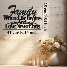 1 Set Once Upon A Time Metal Wall Art, DIY Wall Decor For Bedroom ,Wall Art Black Wall Hanging Decor Silhouette Wall Art For Bedroom Living Room Bathroom Office Hotel Wall Decoration - Black-gT458 - View 18