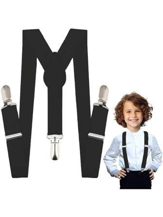 1 pieza Clips ajustables para tirantes para niños/niñas pequeños, adecuado para niños y niñas de 1 a 12 años, aplicable para bodas, fiestas, cumpleaños, Navidad, Halloween, eventos escolares y uso diario