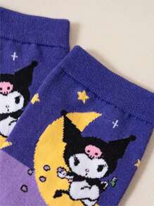 Sanrio 4 Pairs Sanrio New Cartoon Parent-Child Socks Cute Big Ear Dog Children Socks