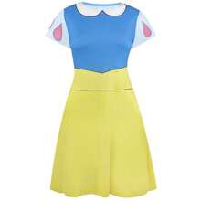 Disney Disfraz de vestido de la Princesa Blancanieves para mujeres/damas (Azul/Amarillo) - Azul/Amarillo - Ver 1