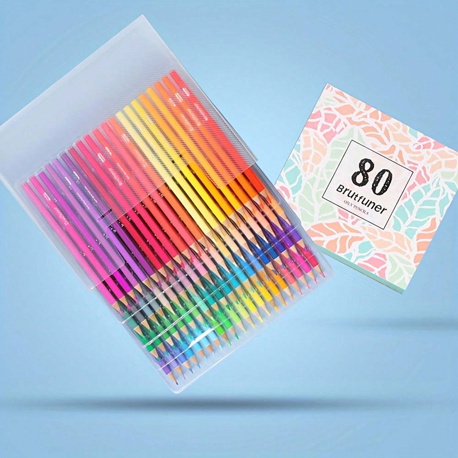 80 Colored Pencils Set, Professional Soft Core Coloring Pencils For