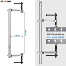 Multifunctional F Clamp, Heavy Duty Welding Clamp, 15 3/4" Double Force Welding Bar Clamp - Max Clamping Force 1200 LBS, Metal Clamp For Welding, Metalworking, Woodworking - 尺寸15 ³/₄" - 查看 2