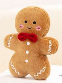 Figura de muñeco de jengibre de peluche como decoración navideña, muñeca de navidad suave y creativa como almohada, regalo de navidad, hombre de jengibre, navidad, almohada navideña - multicolor - Ver 15