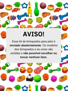 Kit 6 Dog Toys Chew Ball Pets For Small Breed Dogs Pet Shop - Multicolor - View 4